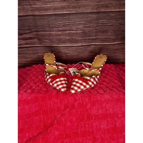 Wild Fable Women's Lysandra Gingham Eyelet Kitten Heels w/ Memory Foam - Picture 4 of 6